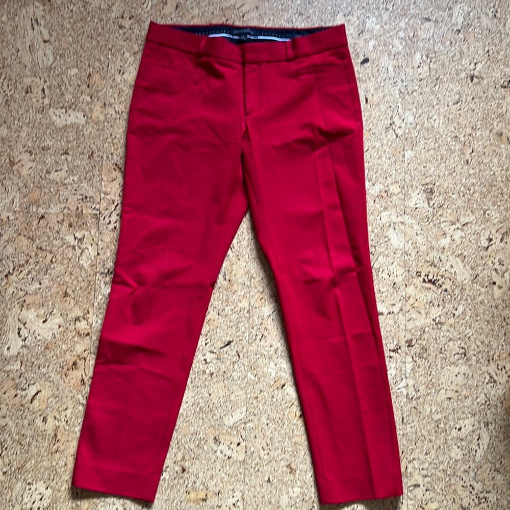Banana Republic Mid-Rise Sloan Pant - Red